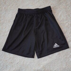 Boys Size Small Adidas Black Soccer Shorts, Moisture-Wicking, 6" Inseam